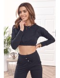 Basic black sports tracksuit set FI605 - Online store - Boutique